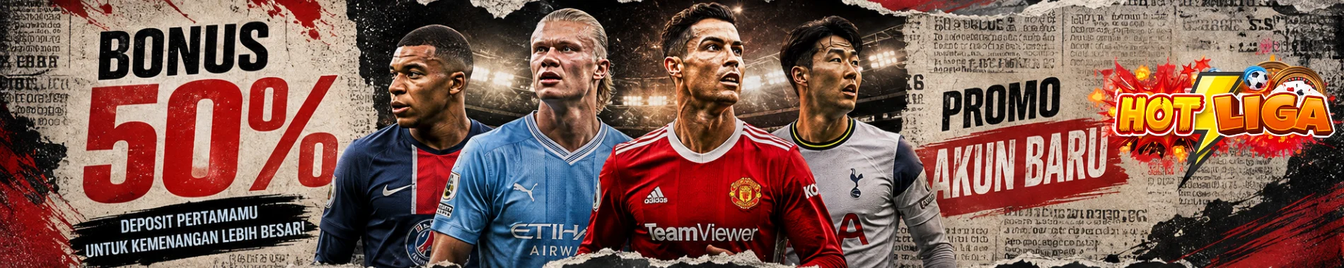 Bonus 50% terbaru hotliga
